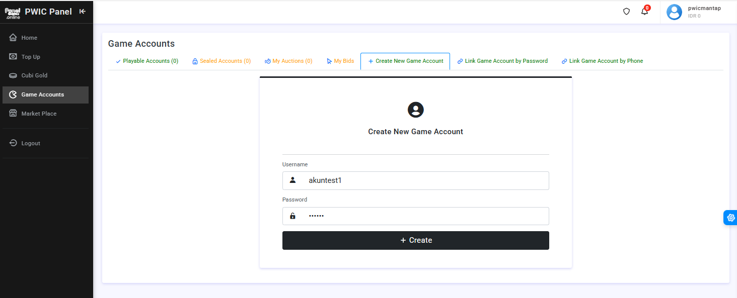 Step 2 - Isi username dan password
